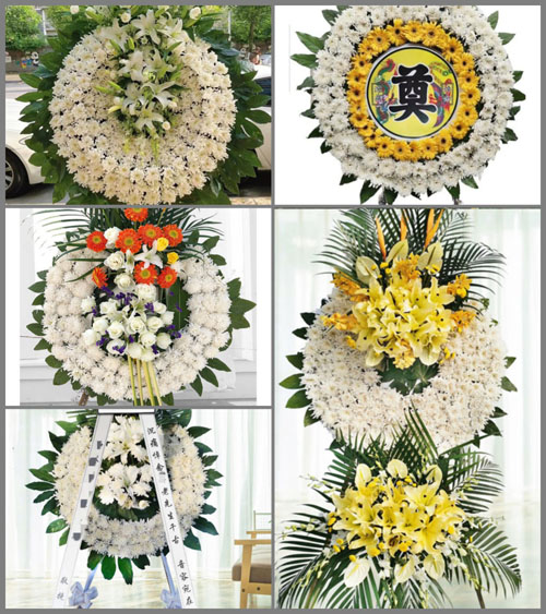 云南红河州弥勒市五山乡花圈速递